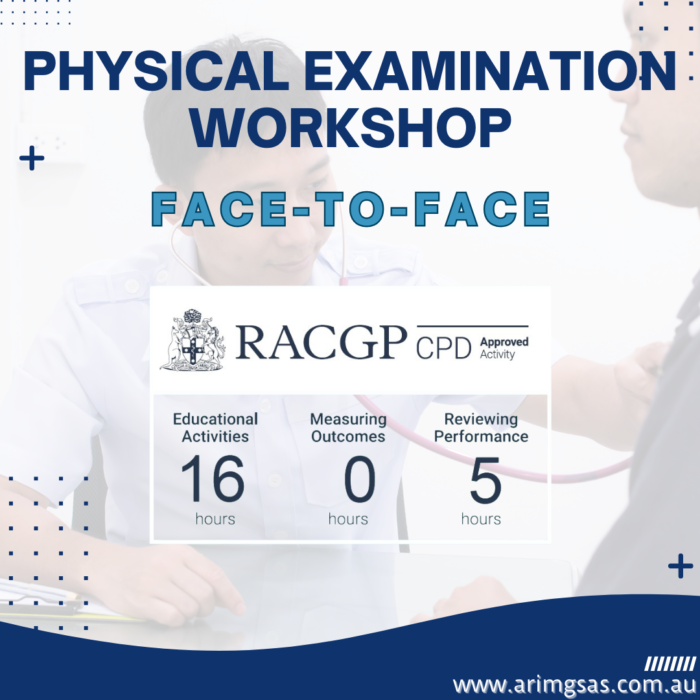 Physical Examination Workshop- Face to Face - CPD Activity Approved - 2023-25