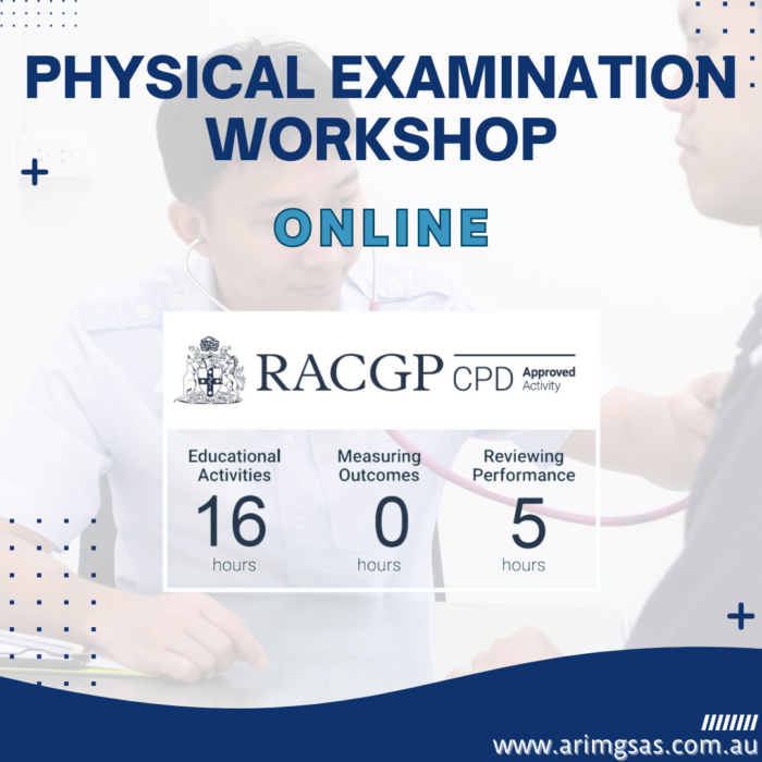 Physical Examination Workshop - Online - CPD Activity Approved - 2023-25